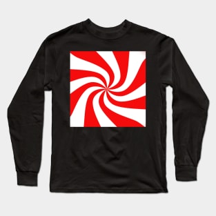 Peppermint Candy Christmas Graphic Design Gifts Long Sleeve T-Shirt